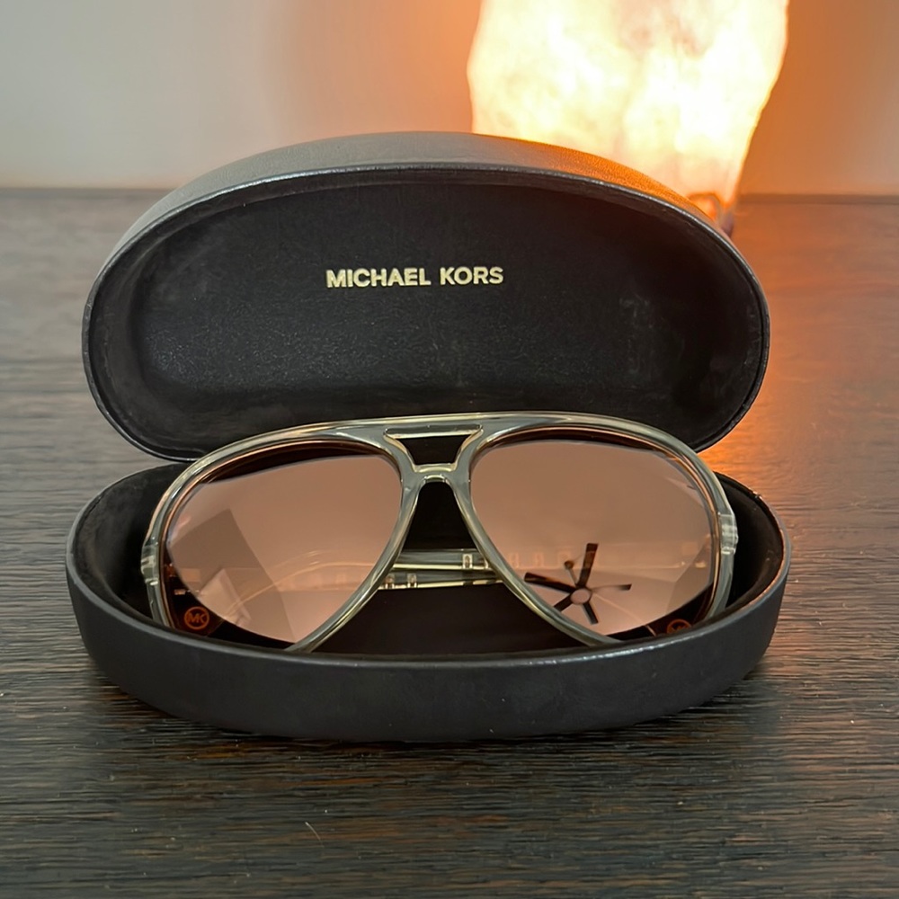 Michael Kors Acrylic Sunglasses with Rose Lens